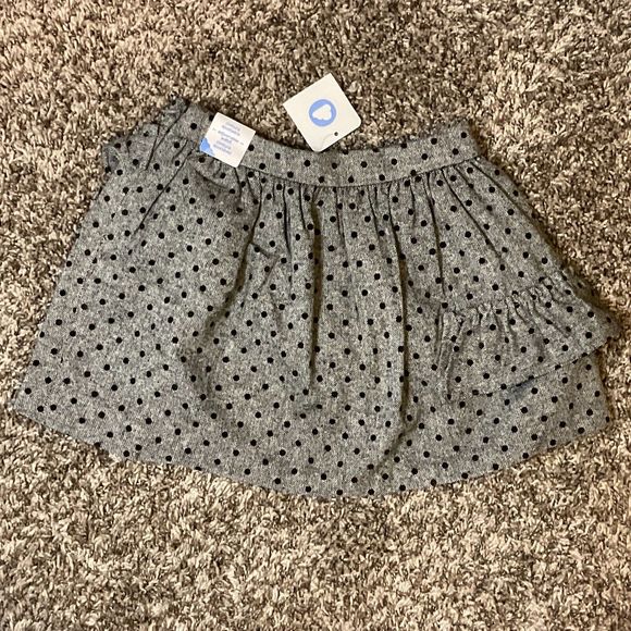 Mayoral Pretty Girls Black Gray Wool Blend Skirt‎ Adjustable Waist Size 8 NWT - Picture 3 of 4